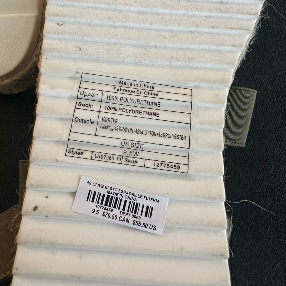 NWT Torrid Flatform Espadrille Sandals - Picture 5 of 5